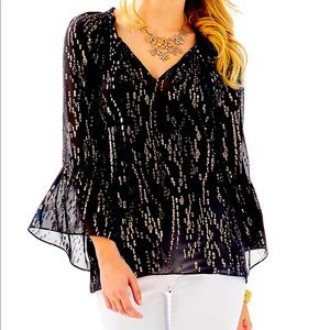 Lilly Pulitzer Matilda Silk Clip Top